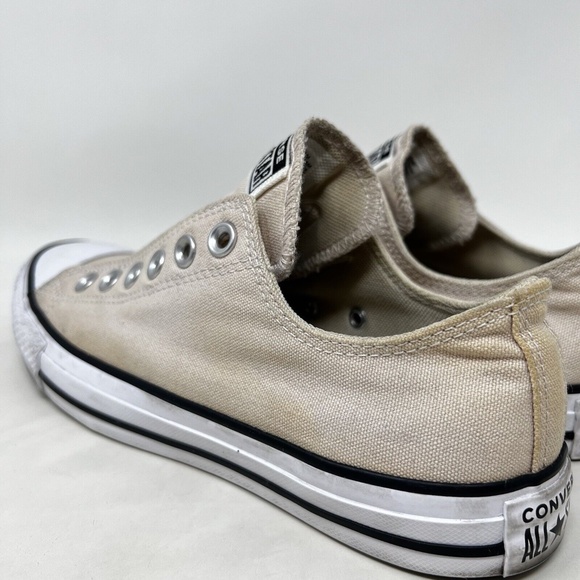 CONVERSE women ADULT CHUCK TAYLOR ALL STAR SLIP-ON SHOES Papyrus/White/Black 8 - Picture 7 of 11